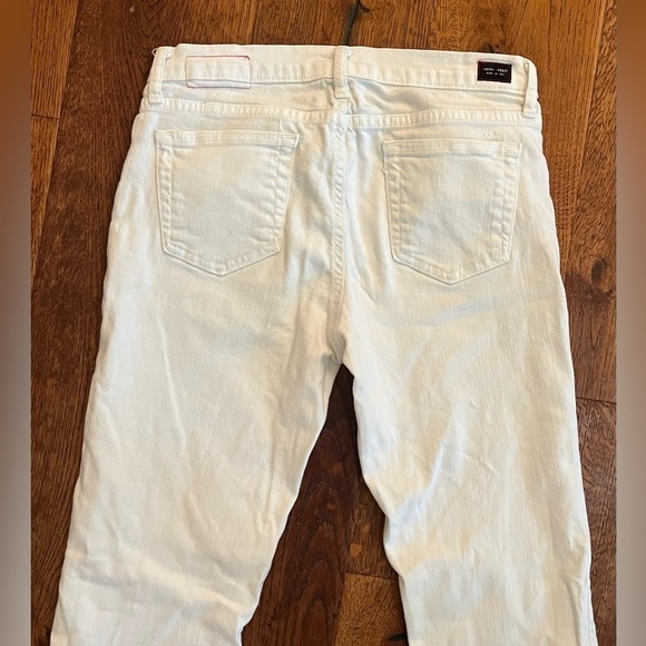 Angry Rabbit Skinny Jeans Women’s 27 White Made USA Cotton Spandex Stretch Ankle - Picture 8 of 11